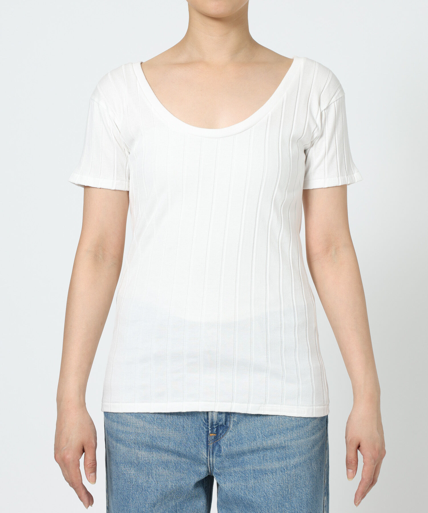  「【YOUNG＆OLSEN】＜別注＞2WAYリブTEE」|Tシャツ・カットソー|