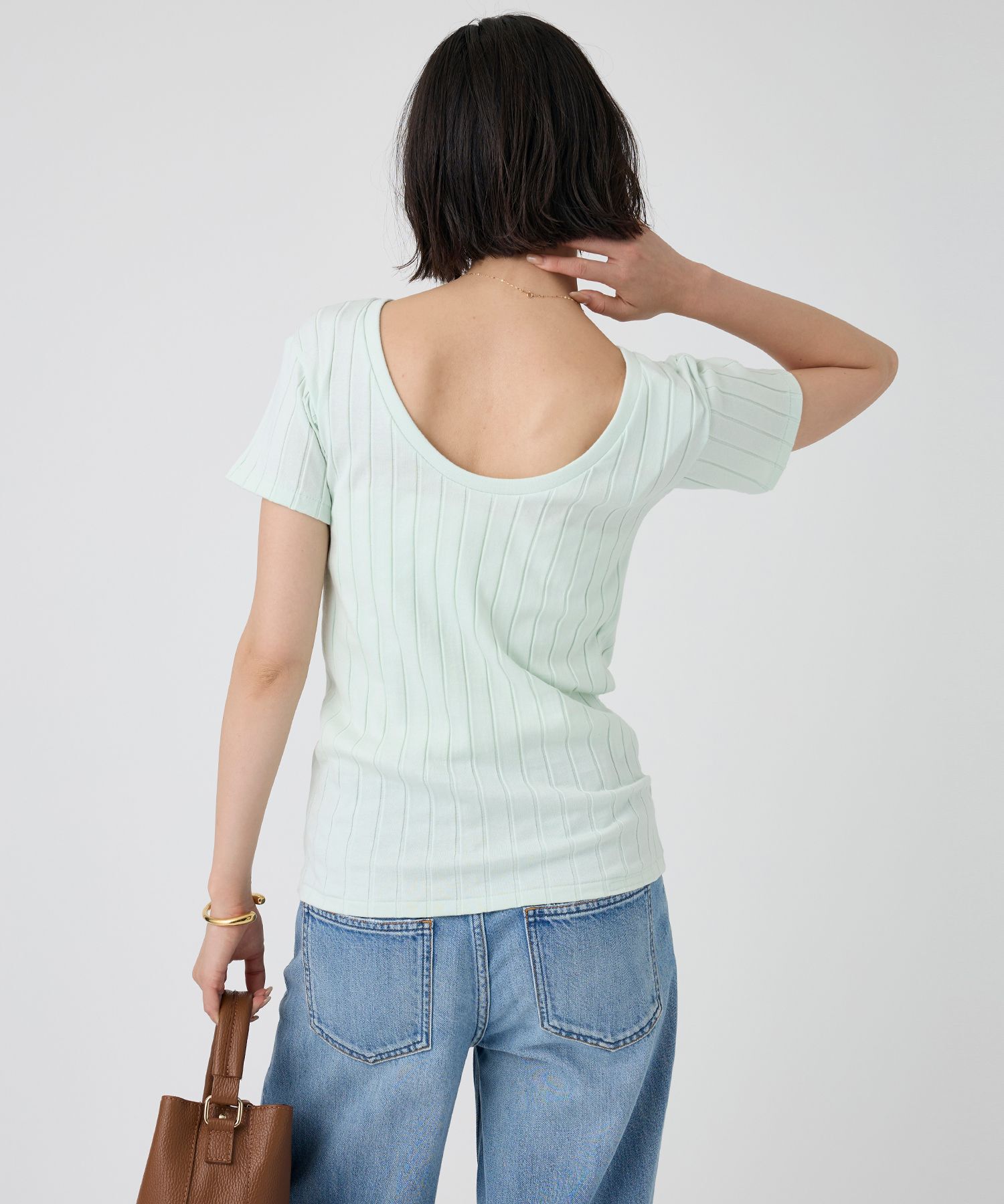  「【YOUNG＆OLSEN】＜別注＞2WAYリブTEE」|Tシャツ・カットソー|