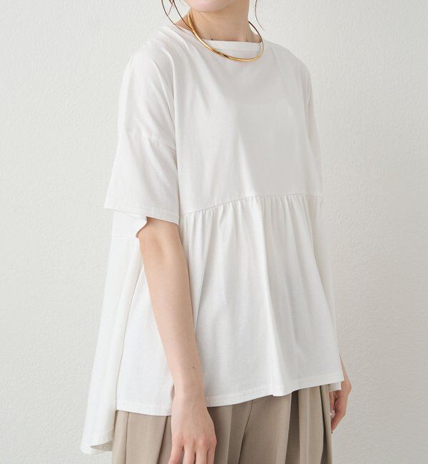  「《リバイバル》【WEB限定/Du noir】バックリボンペプラムTシャツ」|シャツ・ブラウス|