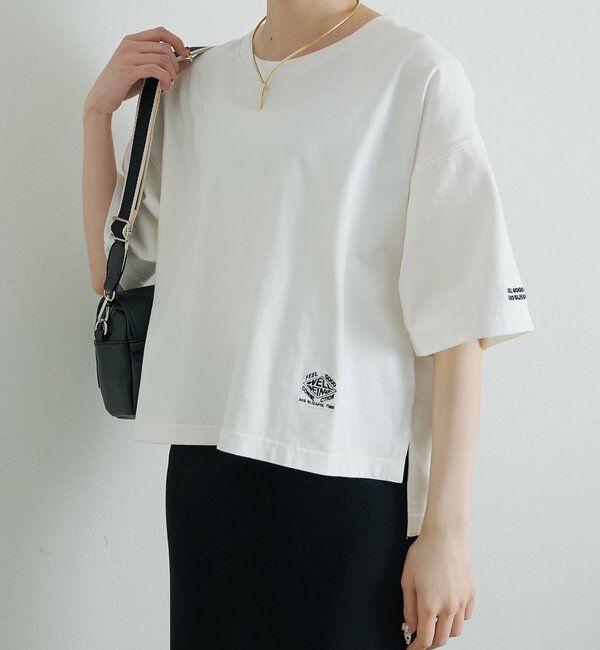  「【F&B】オーガニックコットン混ロゴTシャツ」|プルオーバー|