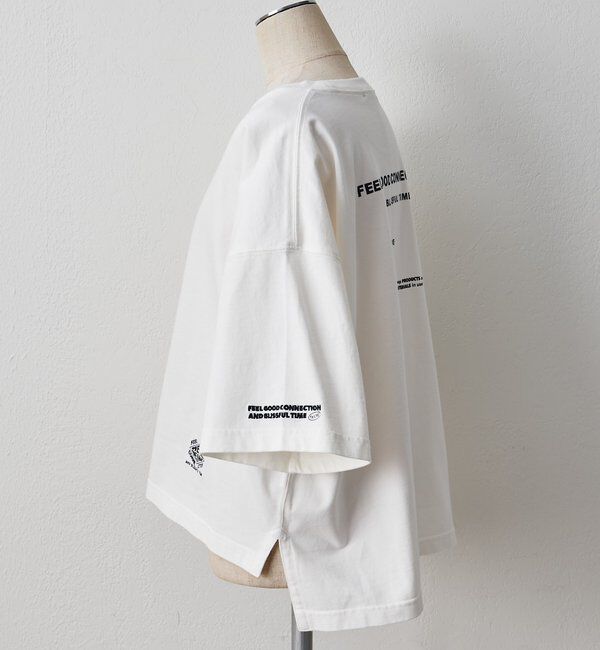  「【F&B】オーガニックコットン混ロゴTシャツ」|プルオーバー|