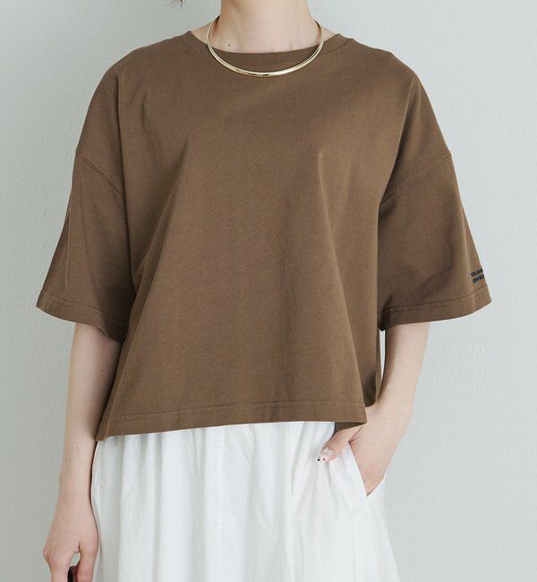  「【F&B】オーガニックコットン混ロゴTシャツ」|プルオーバー|