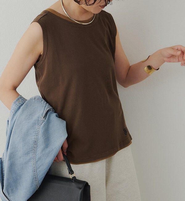  「【F&B】オーガニックコットンノースリーブT」|Tシャツ・カットソー|