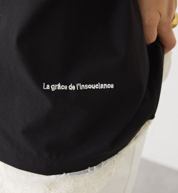  「シルケットロゴプリント&times;刺繍Tシャツ」|Tシャツ・カットソー|