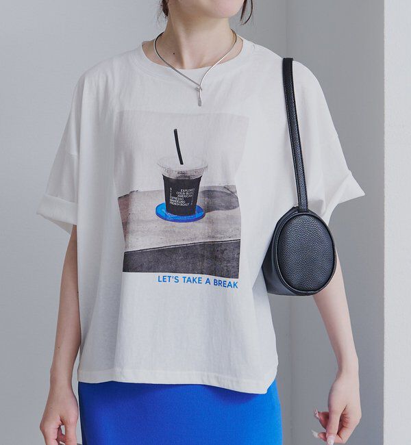  「コーヒーフォトプリントTシャツ」|プルオーバー|オフホワイト