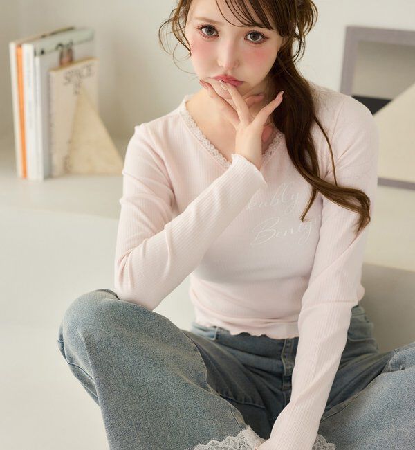 「【SMサイズ展開】レースポケットワイドデニム/ウエスト調整可」|その他|