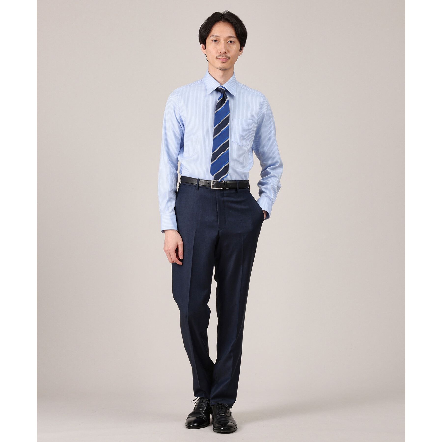TAKEO KIKUCHI「【Made in JAPAN】ドビーストライプ ドレス シャツ」|シャツ・ブラウス|