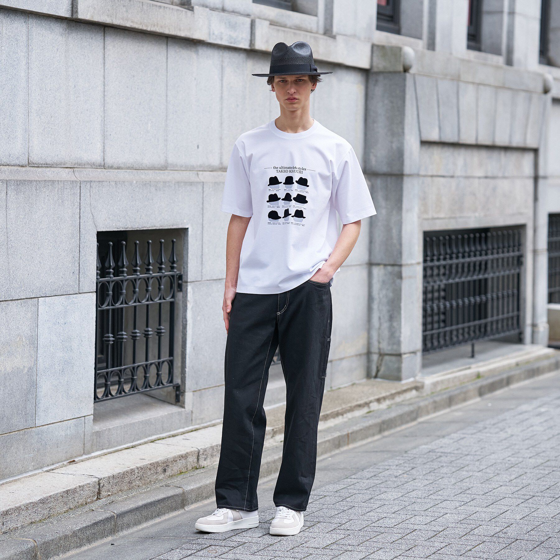 TAKEO KIKUCHI「【BOWLER HAT LABEL】クールデオドラントジャージ ハットスタイルス 半袖Tシャツ」|Tシャツ・カットソー|