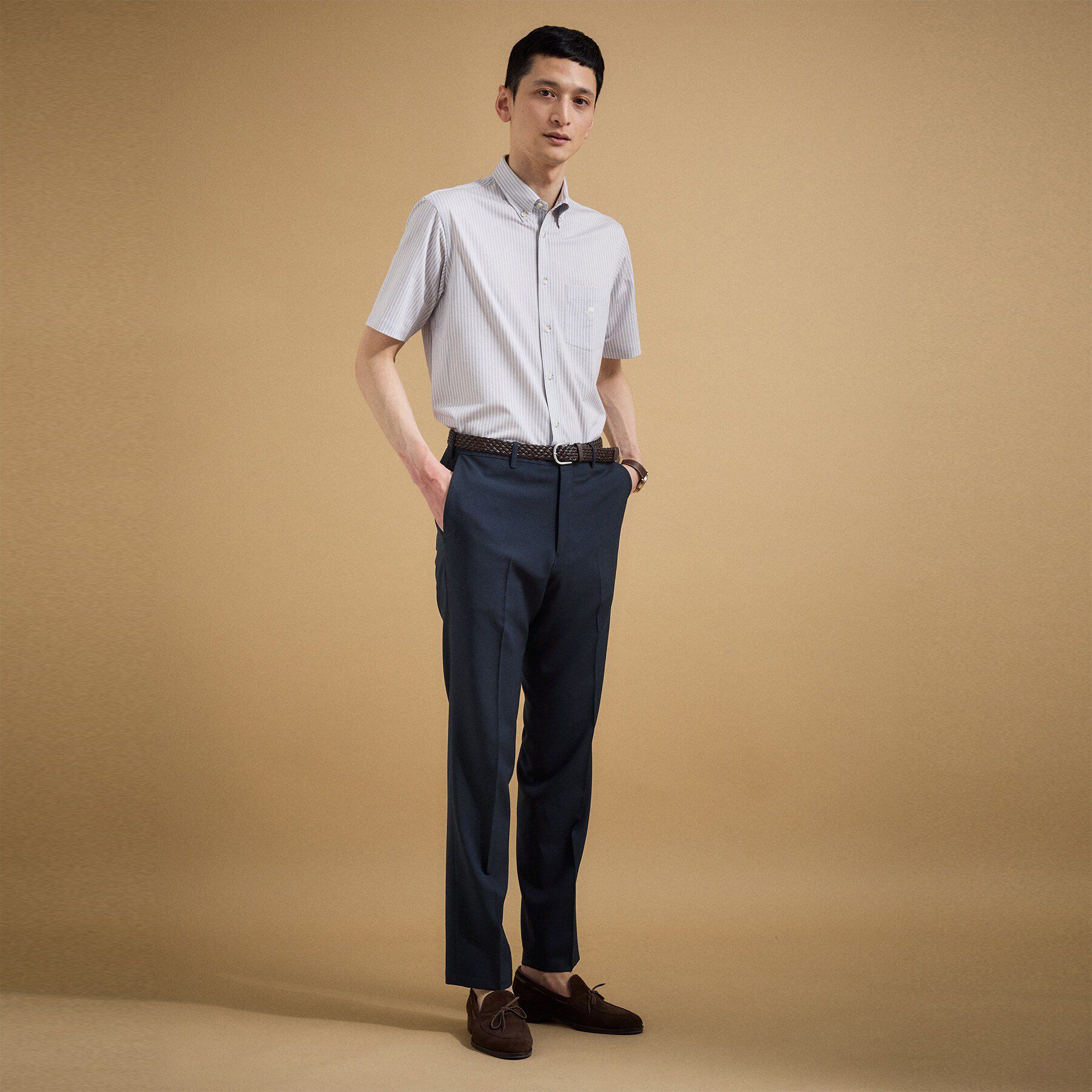 TAKEO KIKUCHI「【接触冷感】新定番ウールライクトロ　パンツ」|その他|