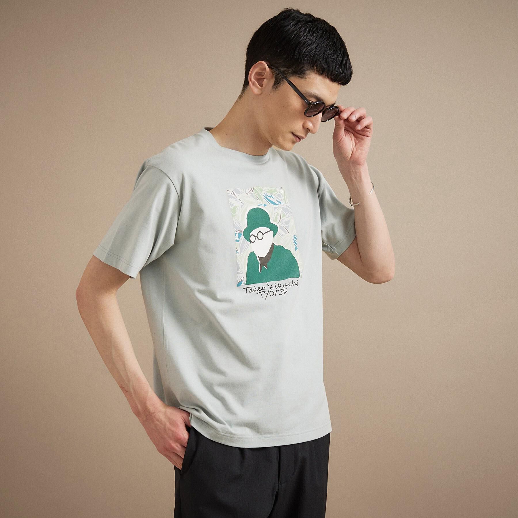 TAKEO KIKUCHI「ポートレートアートＴシャツ」|Tシャツ・カットソー|ミントグリーン(02