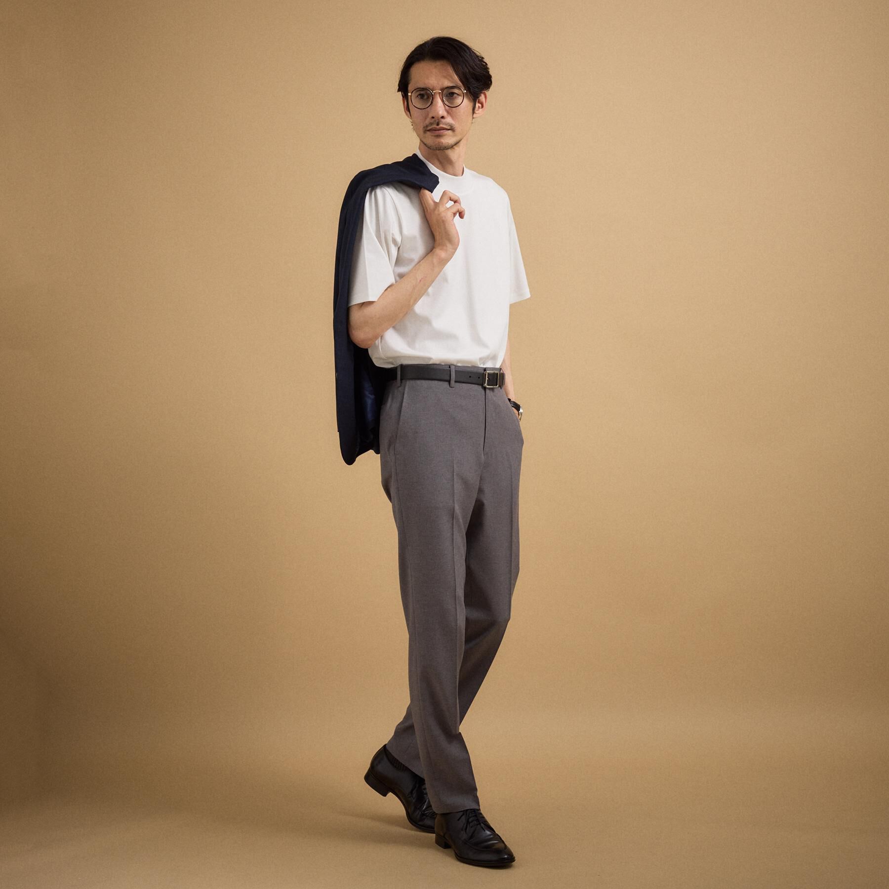 TAKEO KIKUCHI「【接触冷感】アイスクリアコットン モックネック Tシャツ」|Tシャツ・カットソー|