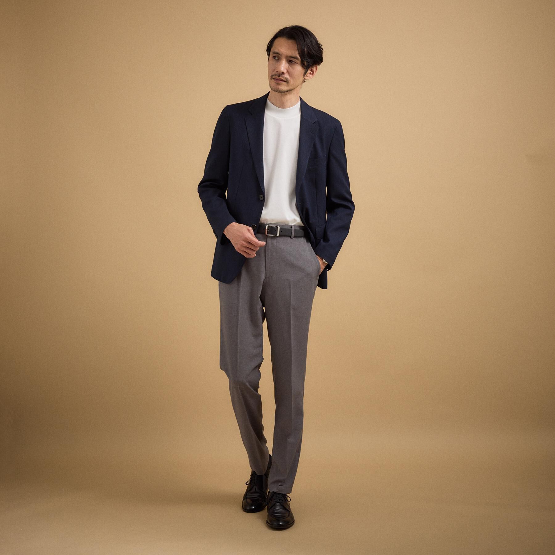 TAKEO KIKUCHI「【接触冷感】アイスクリアコットン モックネック Tシャツ」|Tシャツ・カットソー|