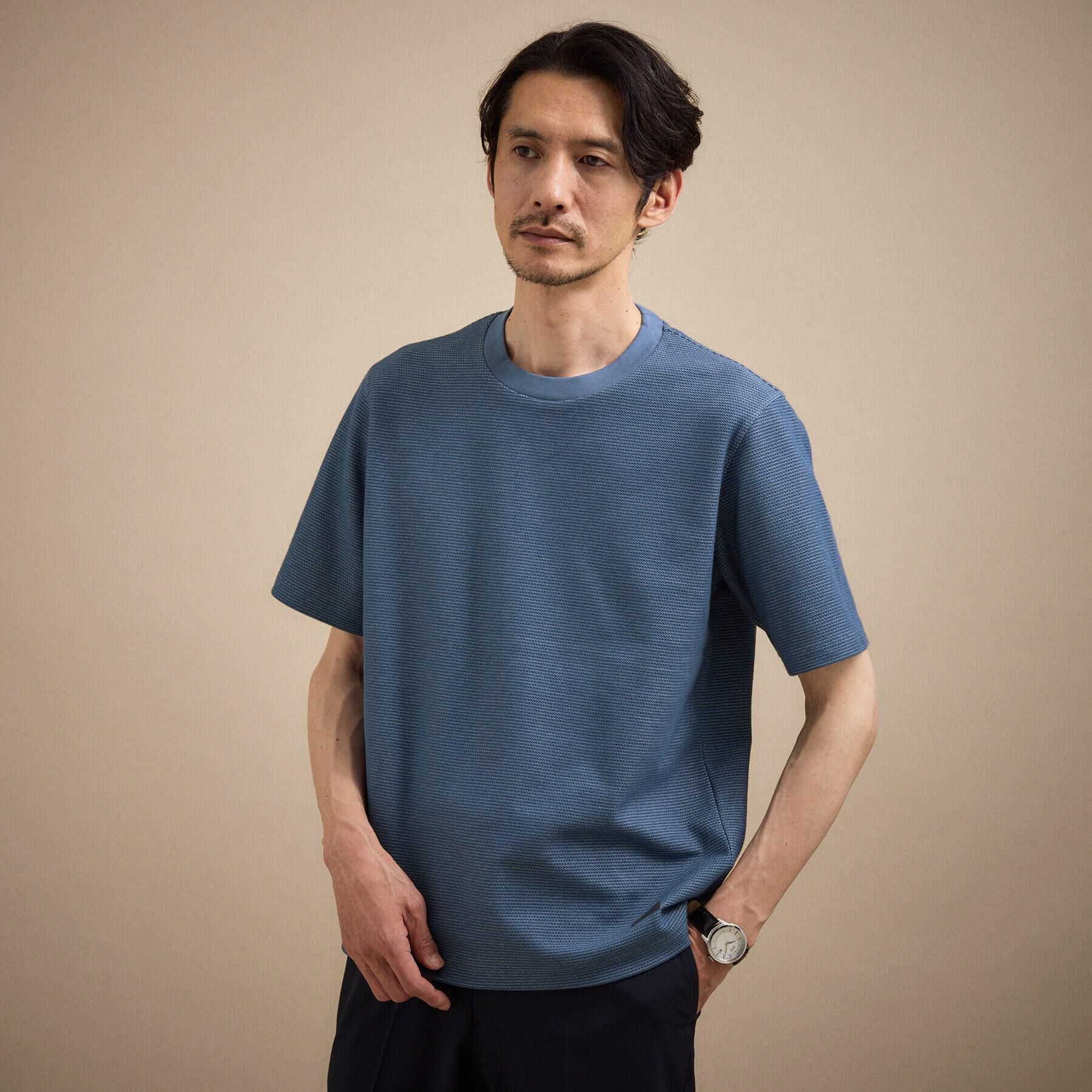 TAKEO KIKUCHI「【抗菌防臭】ステイフレッシュ Tシャツ」|Tシャツ・カットソー|スカイブルー(092