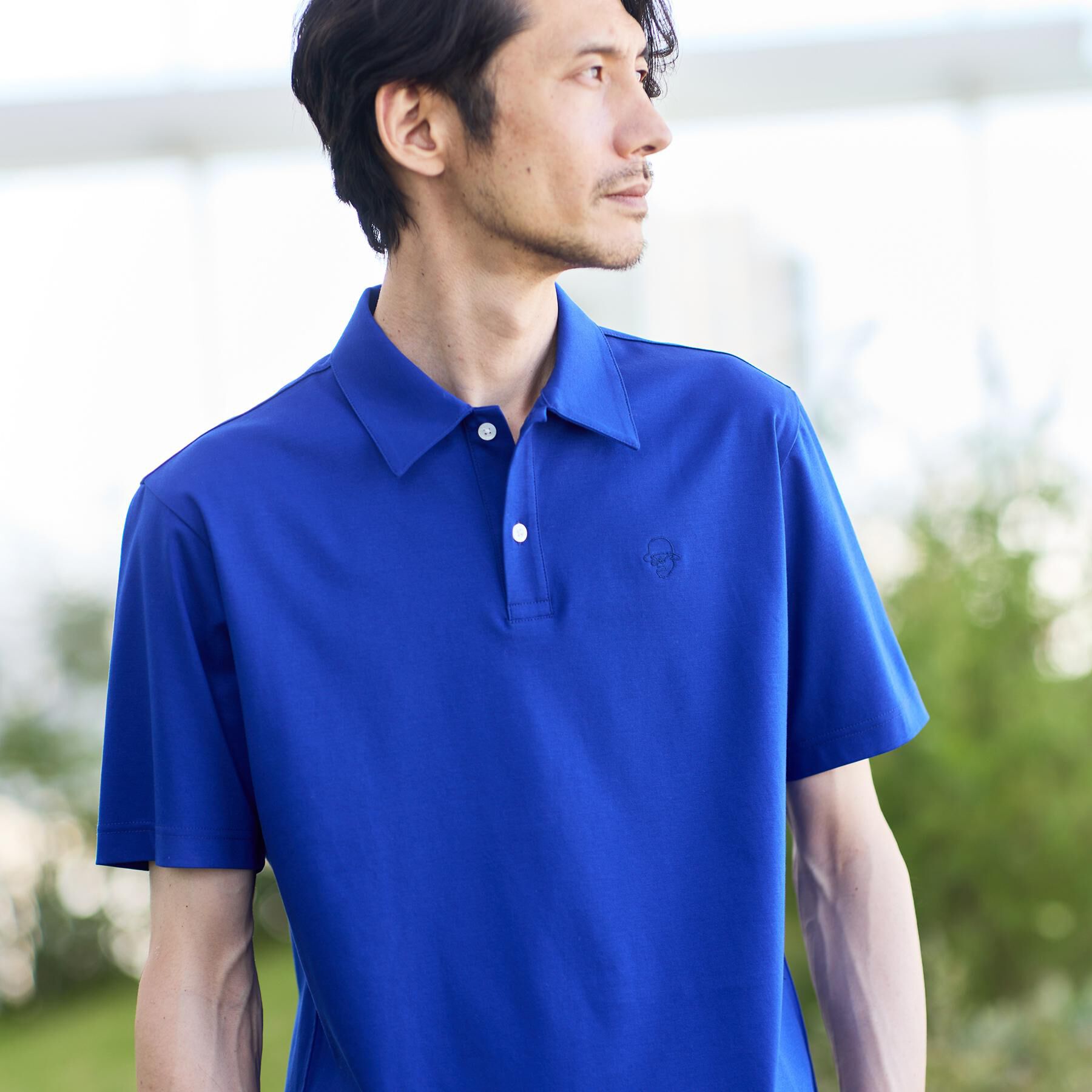 TAKEO KIKUCHI「【接触冷感】アイスクリアコットン ワンポイント ポロシャツ」|ポロシャツ|