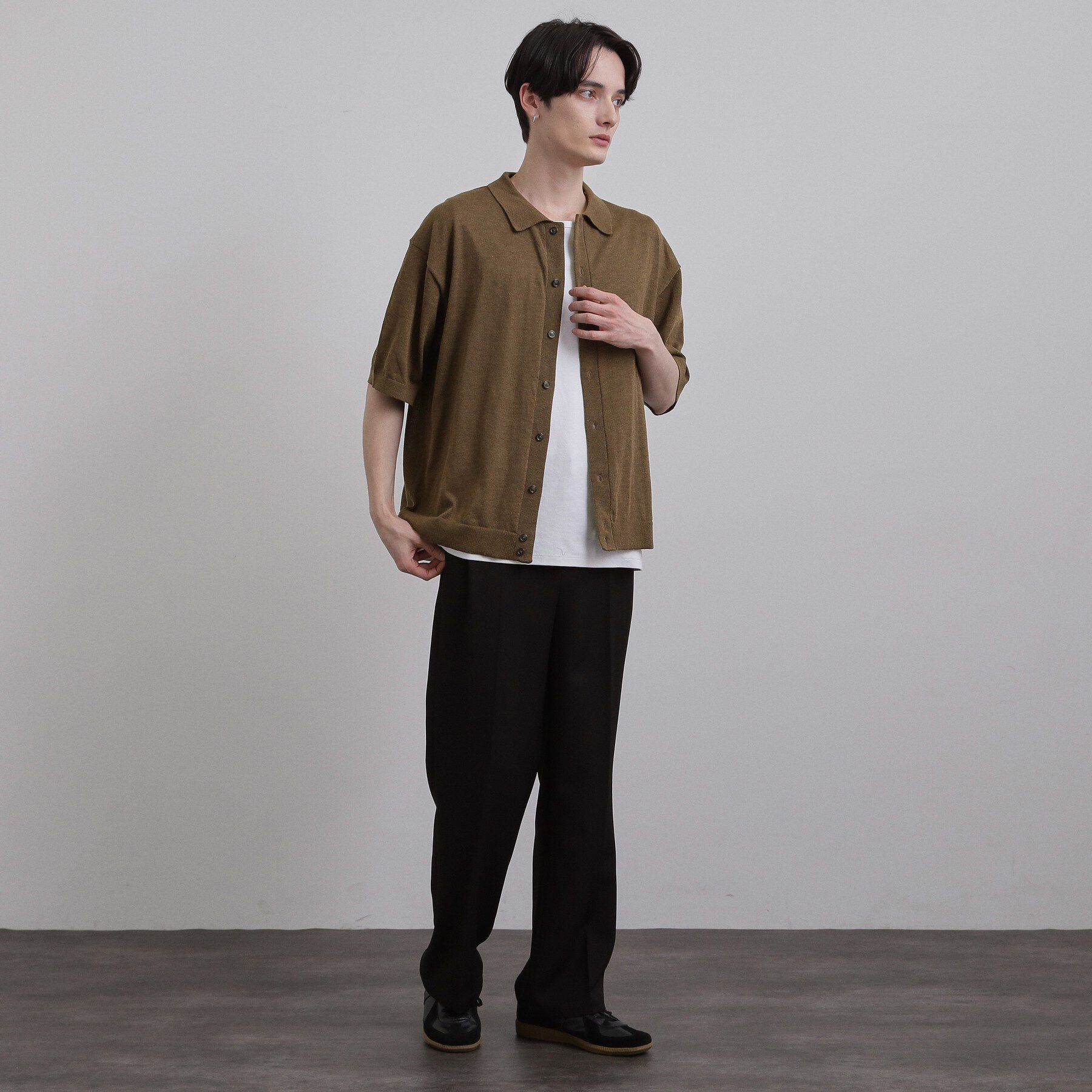 tk.TAKEO KIKUCHI「半袖ニットシャツ」|ニット・セーター|