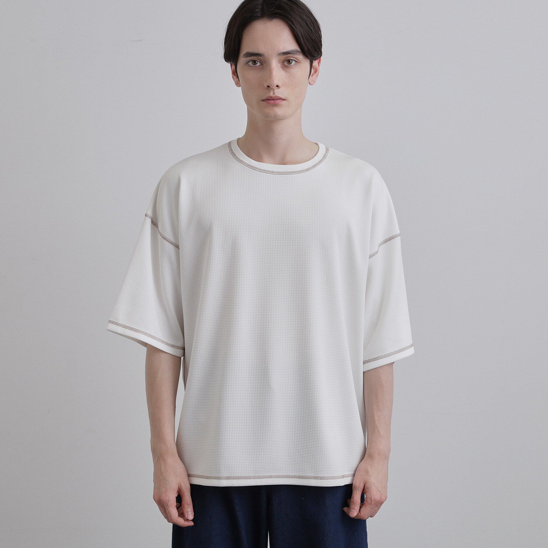 tk.TAKEO KIKUCHI「【気化熱冷却／涼しい】ワッフルカットソー」|Tシャツ・カットソー|