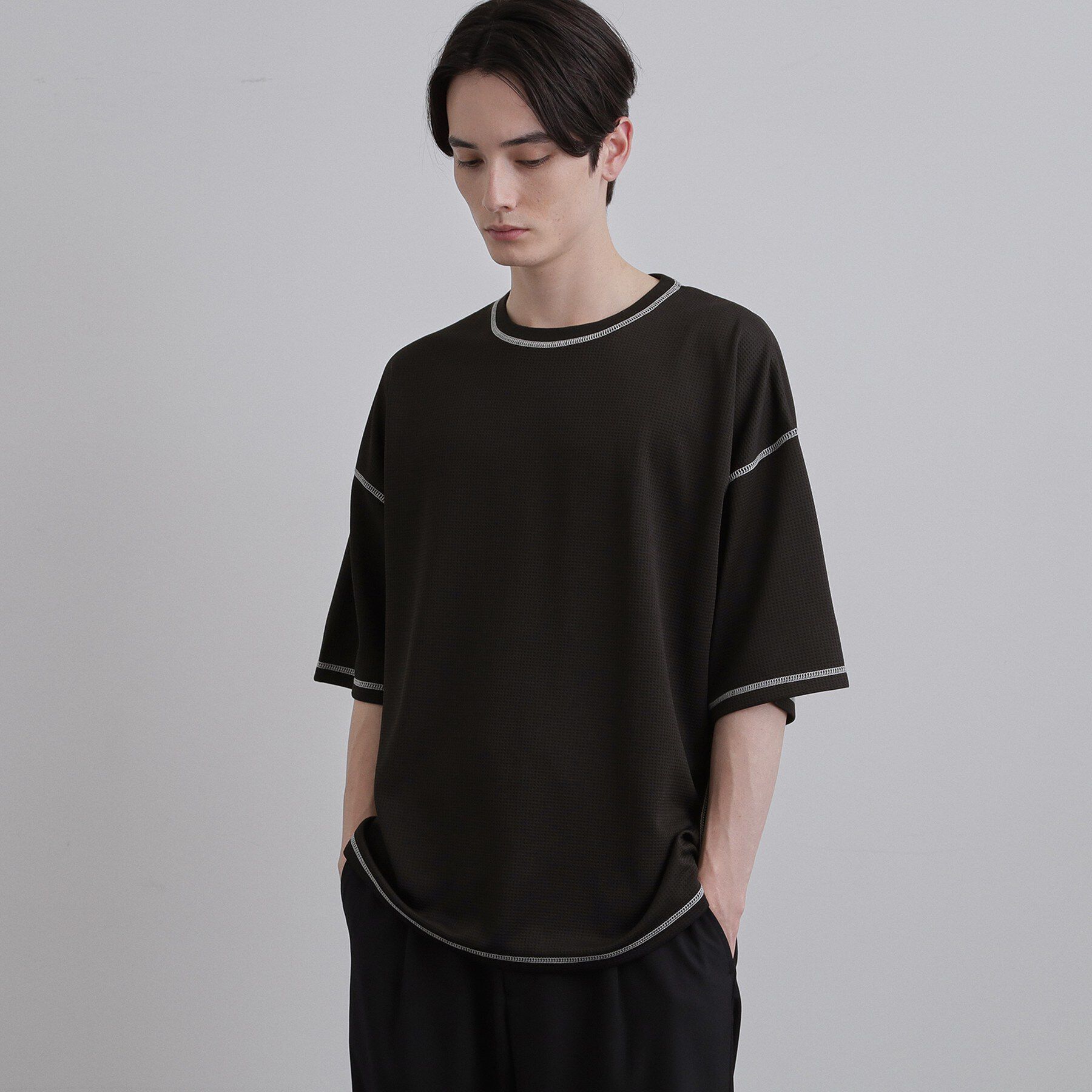 tk.TAKEO KIKUCHI「【気化熱冷却／涼しい】ワッフルカットソー」|Tシャツ・カットソー|