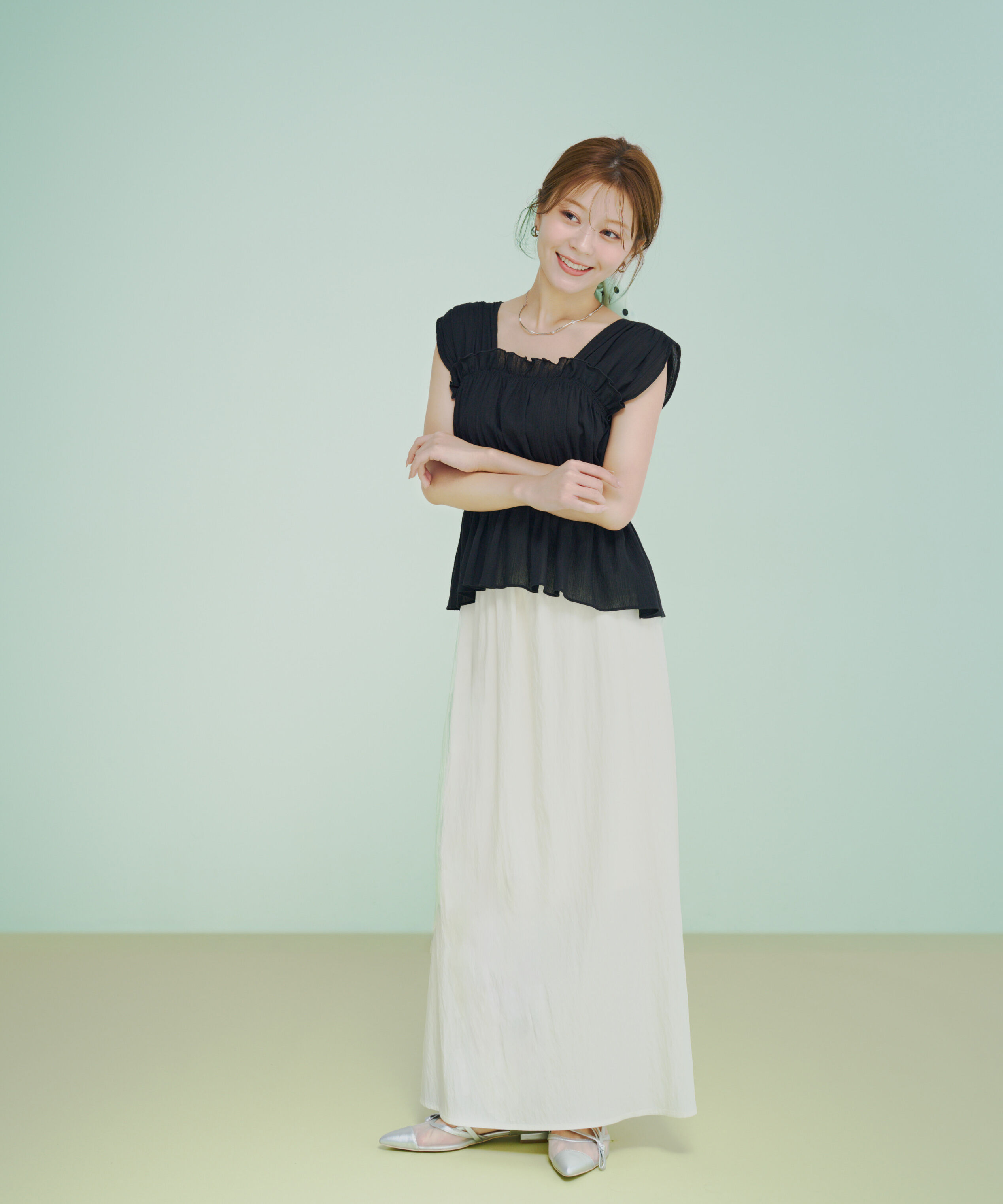 PROPORTION BODY DRESSING「＜a/mie＞ドライワッシャースカート」|スカート|