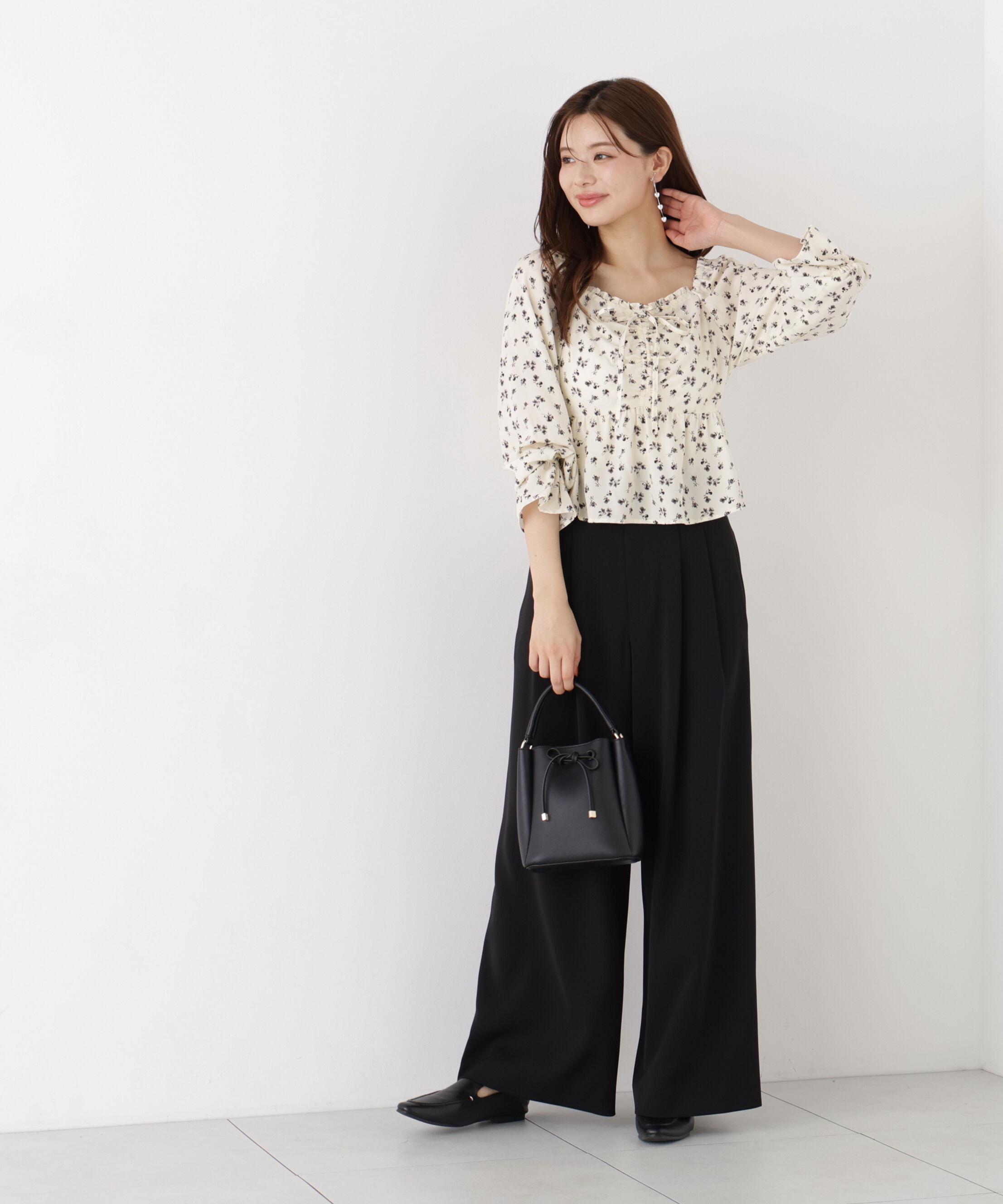 PROPORTION BODY DRESSING「＜a/mie＞ベルト付き2タックワイドパンツ」|その他|