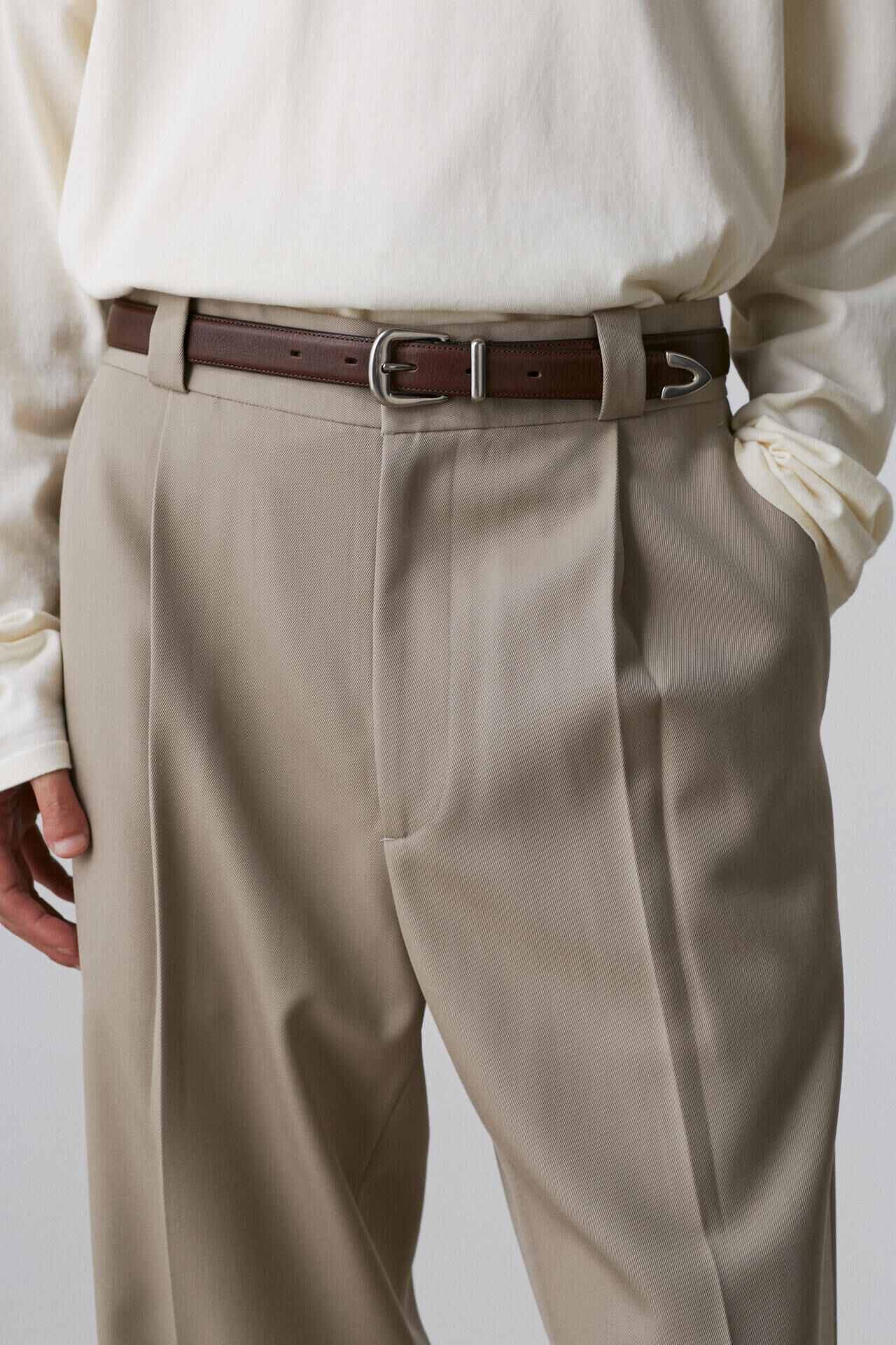 YLEVE 「YLEVE / LEATHER WESTERN BELT MEN」|ベルト|