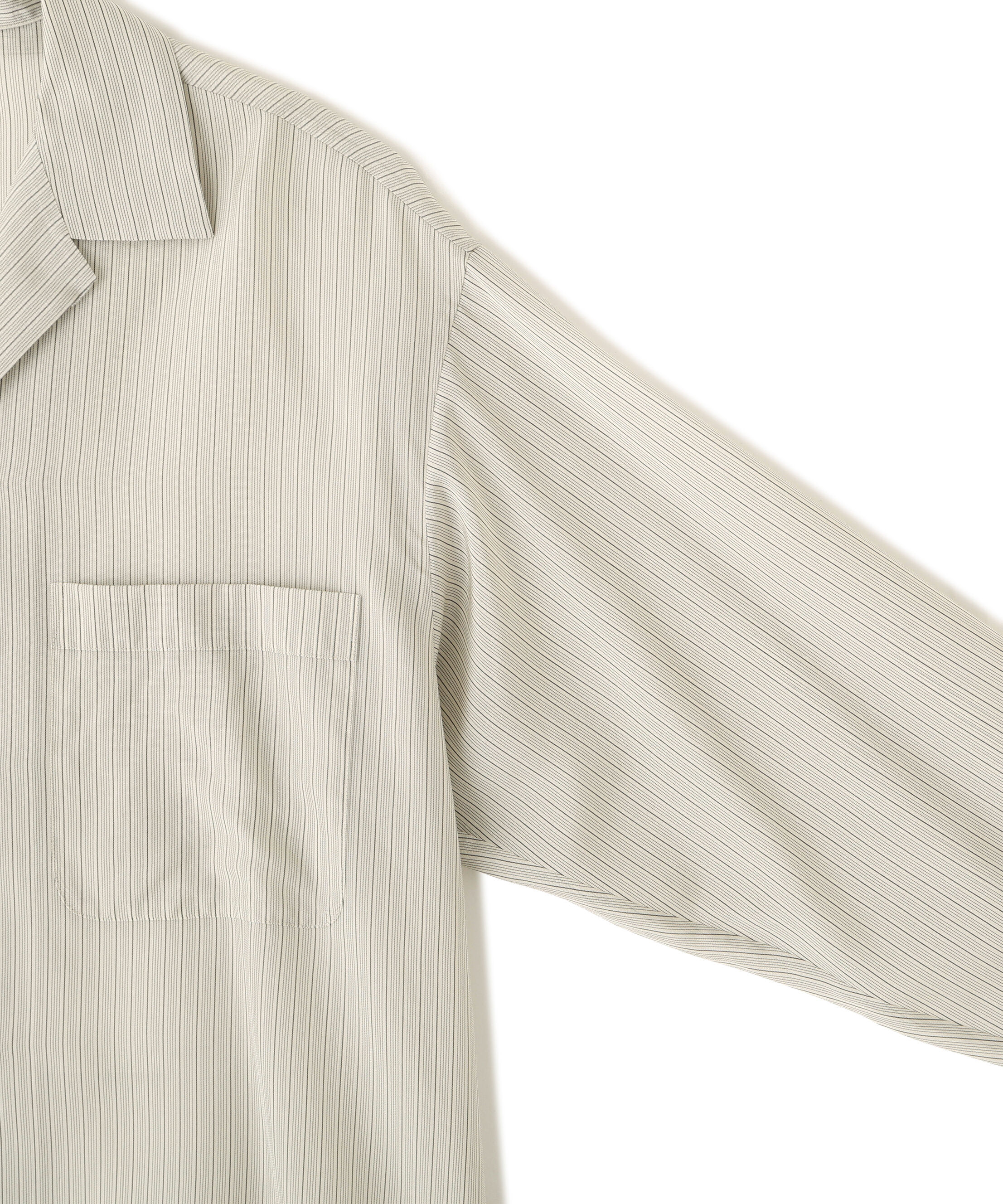 YLEVE 「YLEVE / ACETATE CUPRO STRIPE PJ SHIRT」|シャツ・ブラウス|