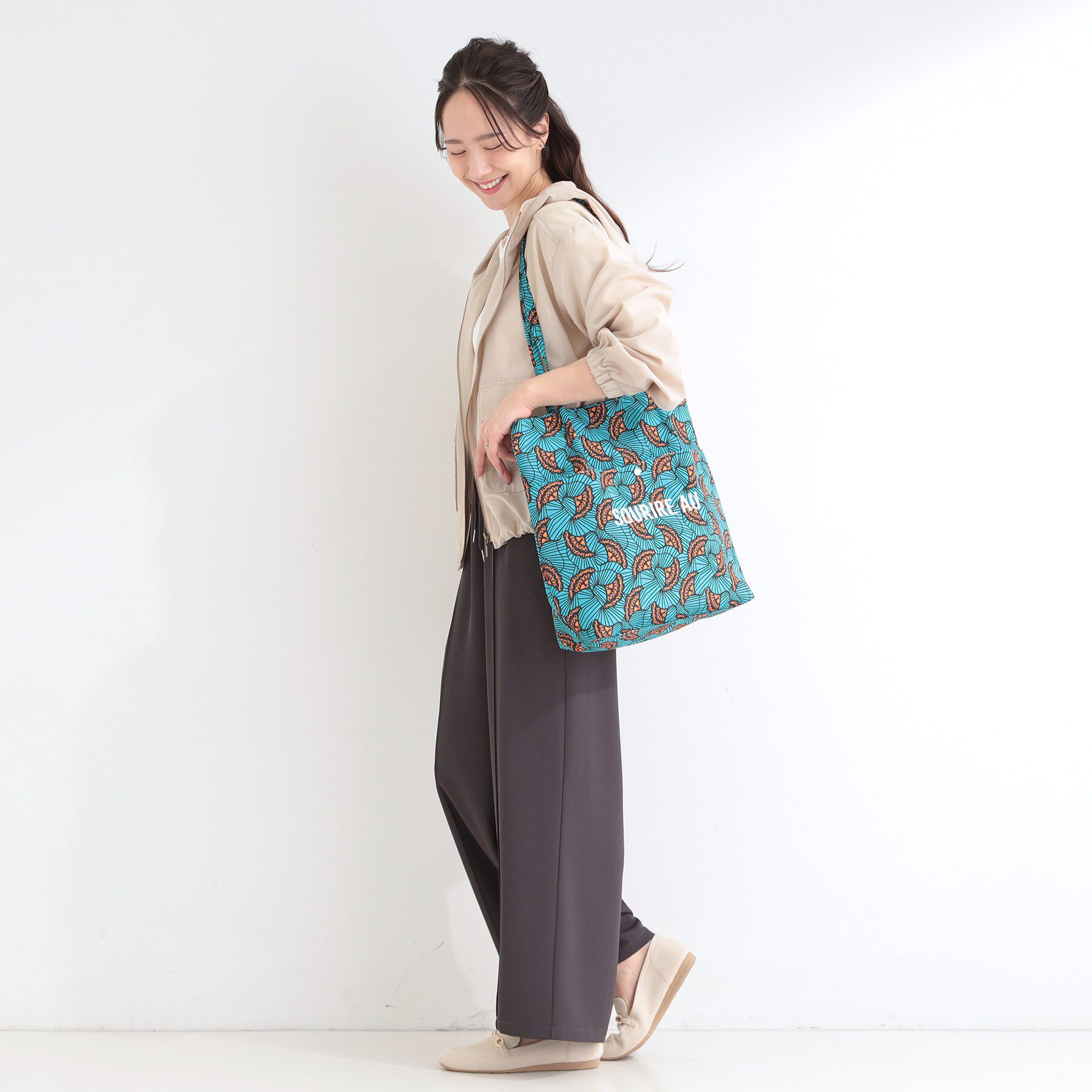 SHOO･LA･RUE「ラタプリントトートバッグ」|トートバッグ|