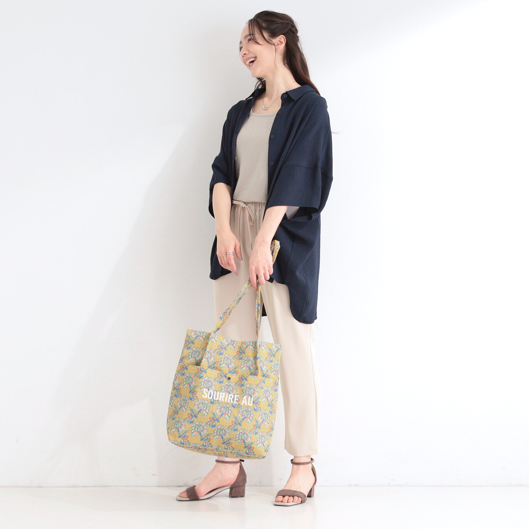 SHOO･LA･RUE「ラタプリントトートバッグ」|トートバッグ|