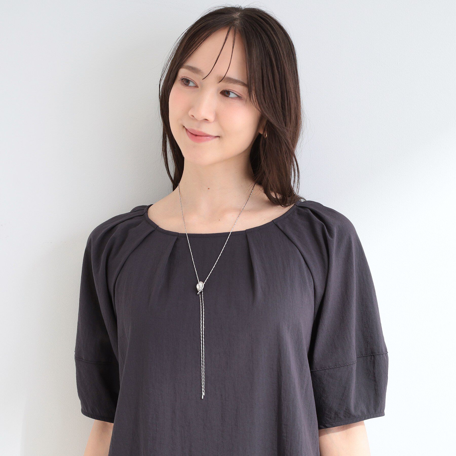 SHOO･LA･RUE「クリアパーツ ラリエットネックレス」|ネックレス|