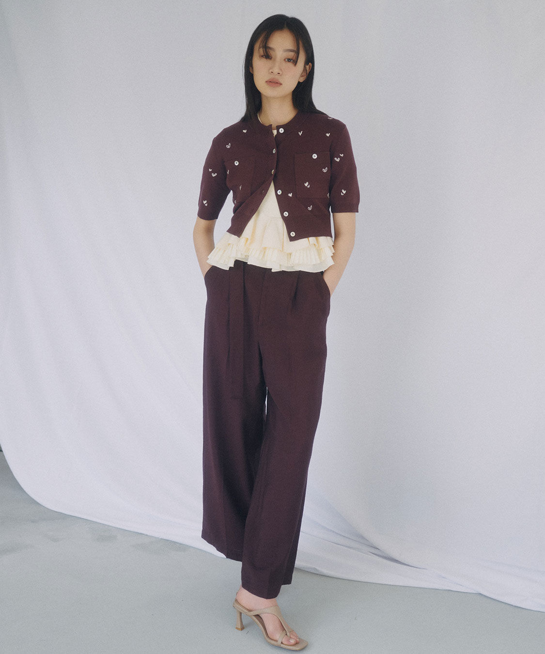 COCO DEAL「刺繍ニットカーディガン」|ニット・セーター|