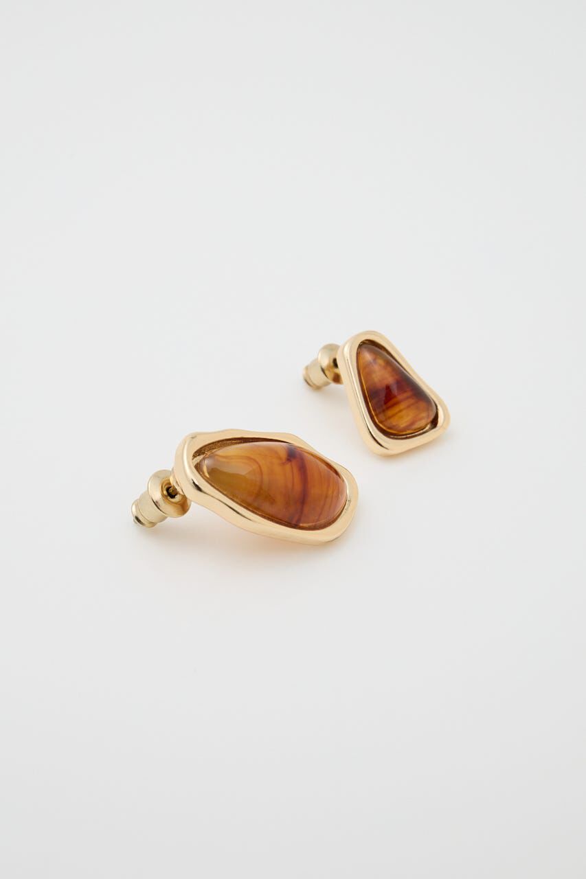 MOUSSY「CLEAR MARBLE イヤリング」|ピアス|