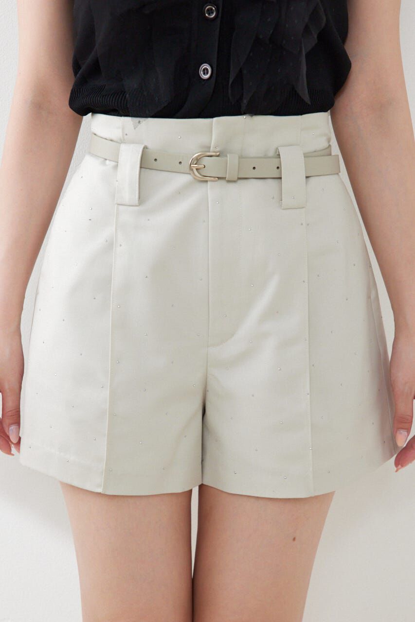 rienda「ベルト付きピンタックショートパンツ」|その他|