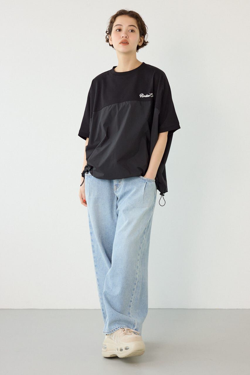 RODEO CROWNS「切替ロゴビッグトップス」|Tシャツ・カットソー|