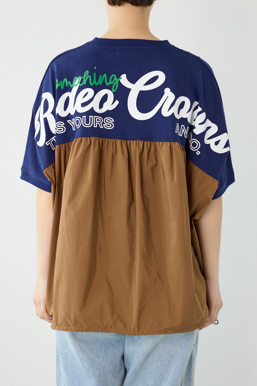 RODEO CROWNS「切替ロゴビッグトップス」|Tシャツ・カットソー|