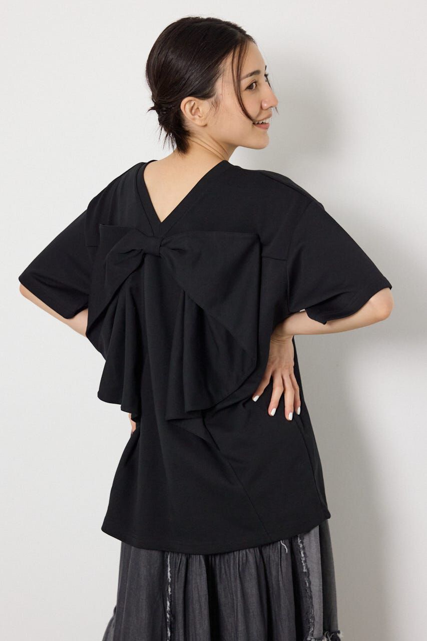 RODEO CROWNS「ビッグリボン2WAY Tシャツ」|Tシャツ・カットソー|BLK