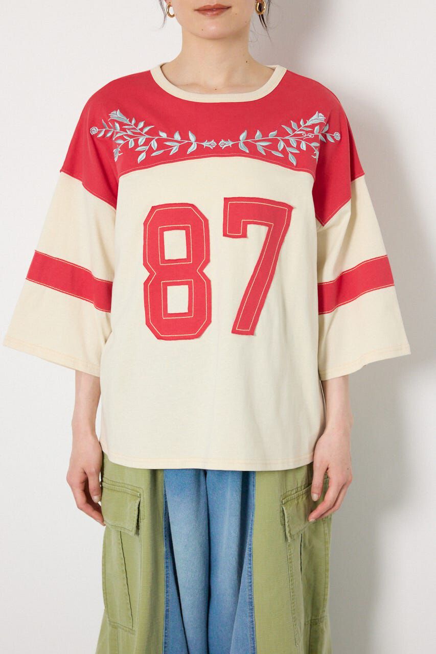 RODEO CROWNS「エンブロイダリーユニフォームTシャツ」|Tシャツ・カットソー|