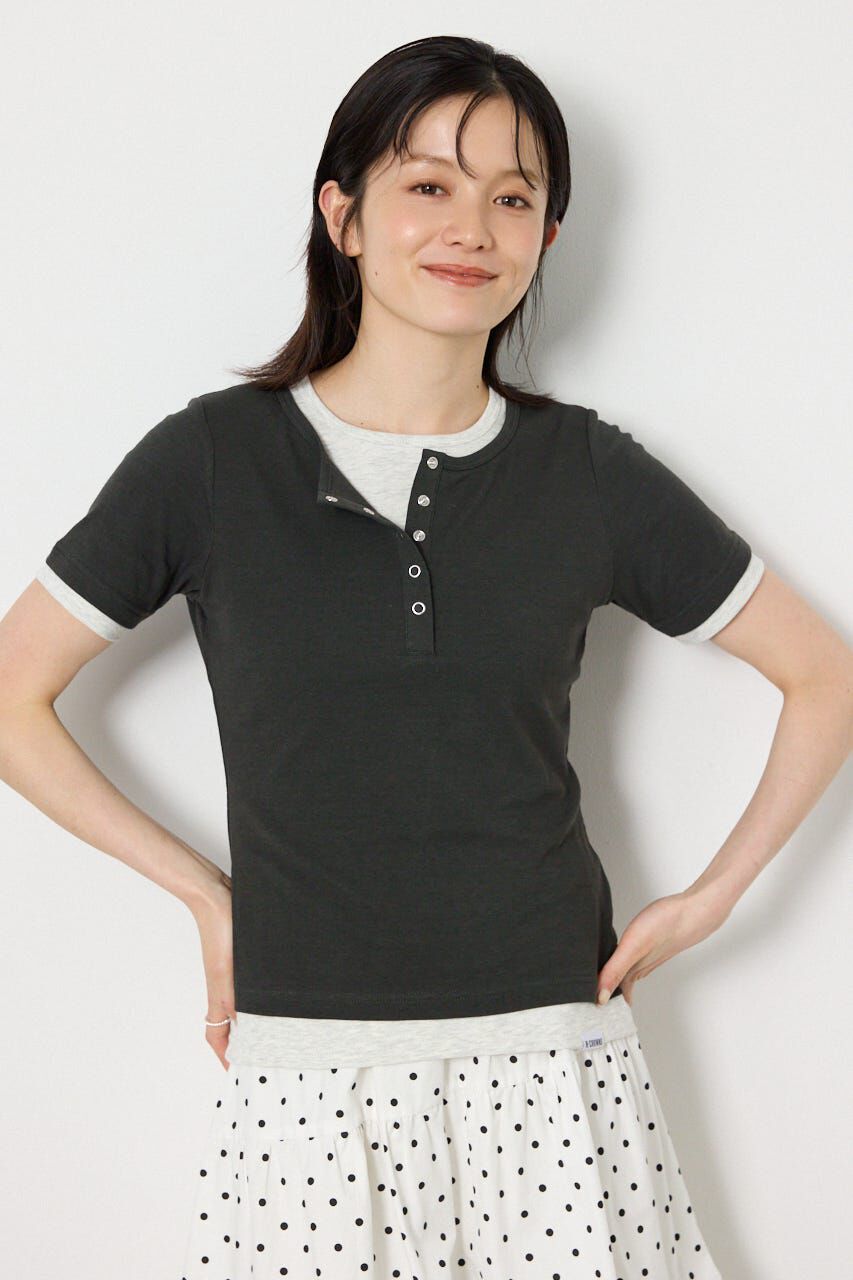 RODEO CROWNS「フェイクレイヤードヘンリーTシャツ」|Tシャツ・カットソー|