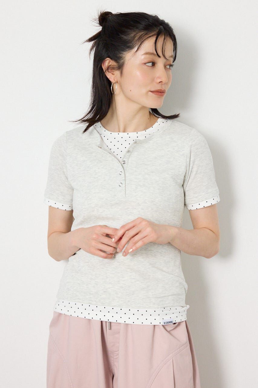 RODEO CROWNS「フェイクレイヤードヘンリーTシャツ」|Tシャツ・カットソー|