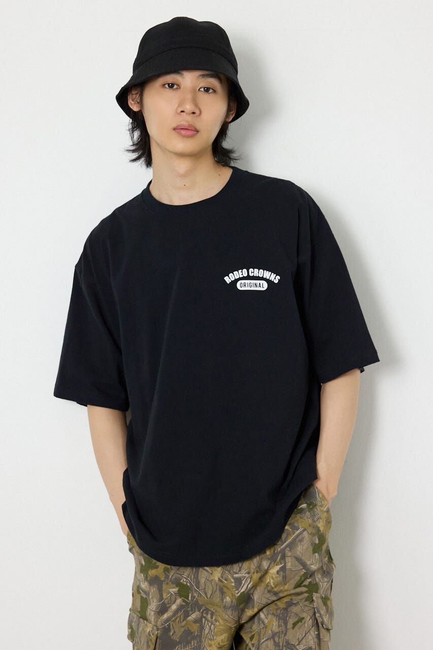 RODEO CROWNS「ARTフラワーTシャツ」|Tシャツ・カットソー|BLK
