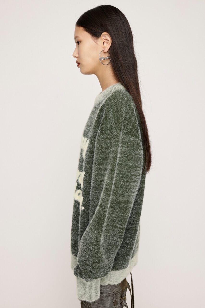 SLY「JQ LOGO MINKY LOOSE KNIT トップス」|ニット・セーター|