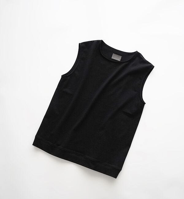 オローネ「モスモスノースリーブ」|Tシャツ・カットソー|ブラック