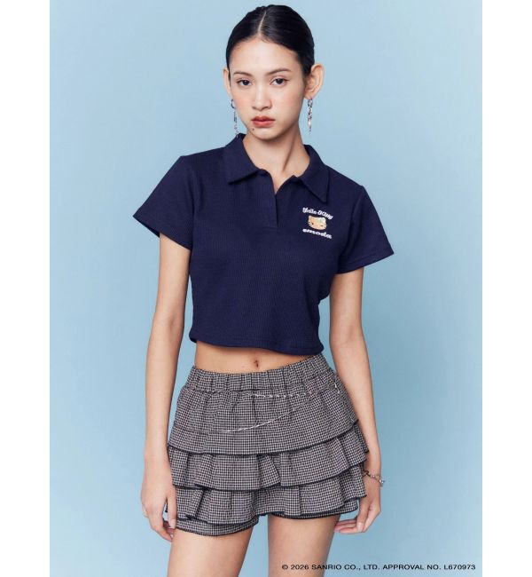 EMODA「【日焼けHello Kitty&times;EMODA】SKIPPER HALF SLEEVE TOP」|Tシャツ・カットソー|