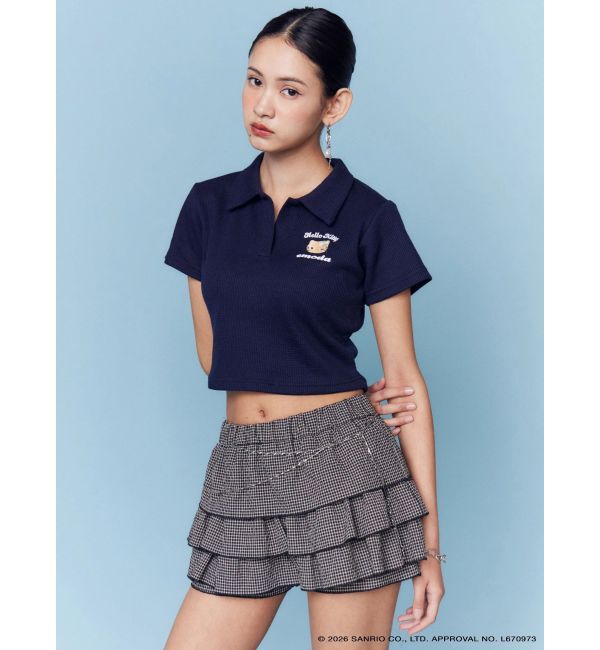 EMODA「【日焼けHello Kitty&times;EMODA】SKIPPER HALF SLEEVE TOP」|Tシャツ・カットソー|
