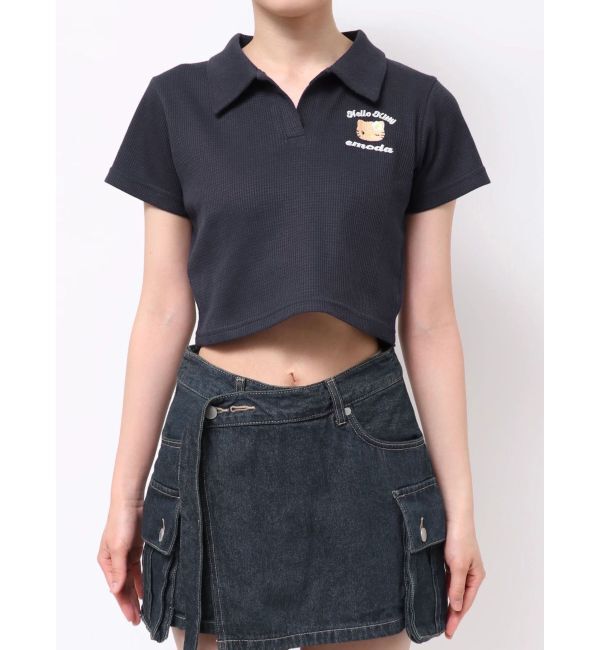 EMODA「【日焼けHello Kitty&times;EMODA】SKIPPER HALF SLEEVE TOP」|Tシャツ・カットソー|