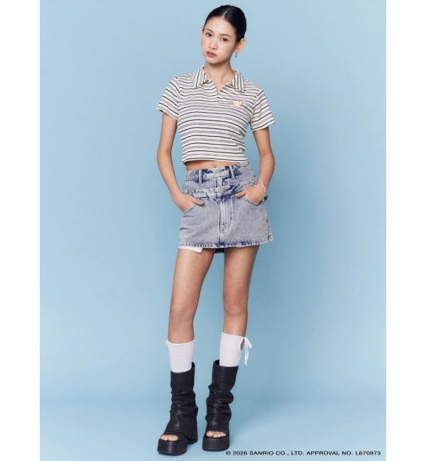 EMODA「【日焼けHello Kitty&times;EMODA】SKIPPER HALF SLEEVE TOP」|Tシャツ・カットソー|