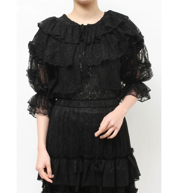 merry jenny「floral sheer bolero」|ボレロ|