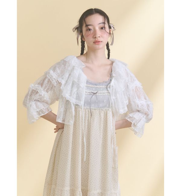 merry jenny「floral sheer bolero」|ボレロ|