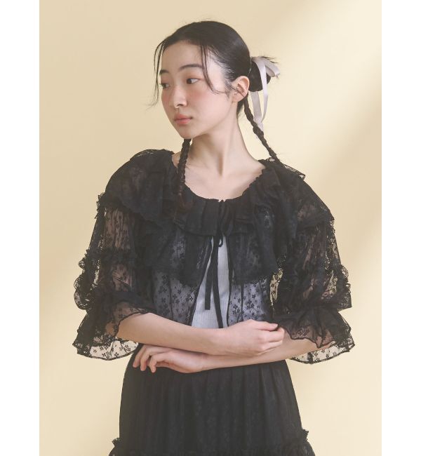 merry jenny「floral sheer bolero」|ボレロ|