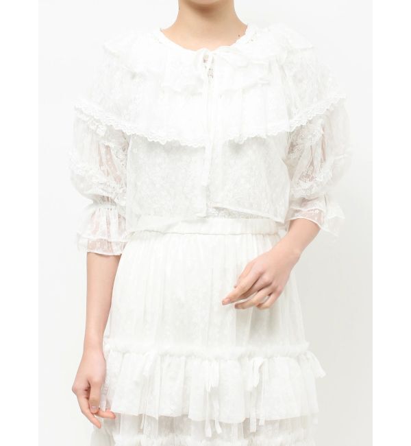 merry jenny「floral sheer bolero」|ボレロ|