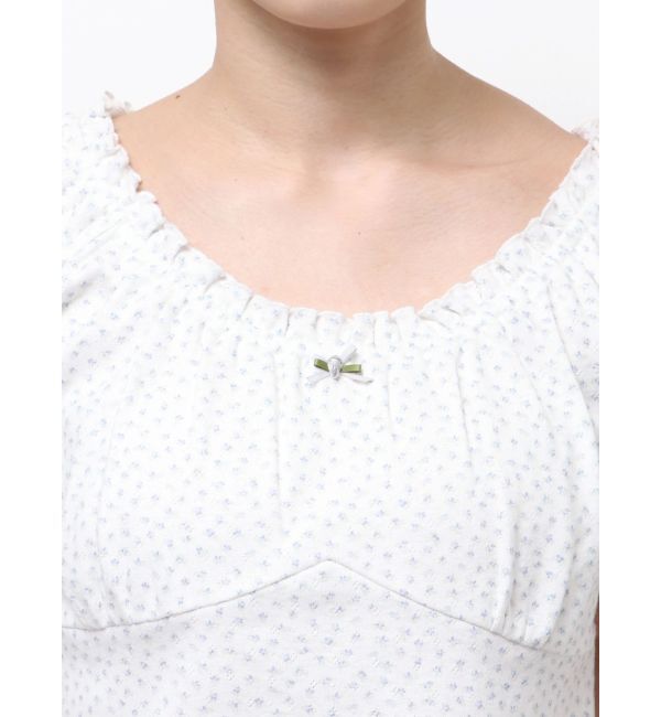 merry jenny「petit flower pure neck tee」|Tシャツ・カットソー|