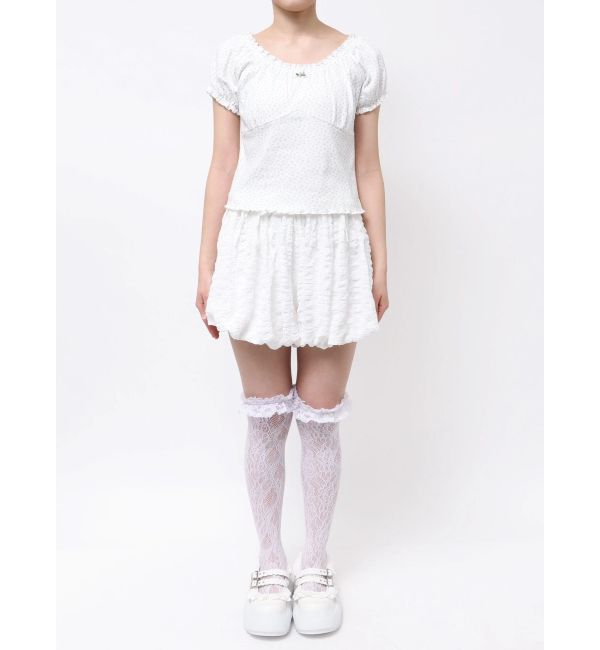 merry jenny「petit flower pure neck tee」|Tシャツ・カットソー|